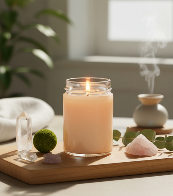 Tallest candle - meditation lifestyle shot