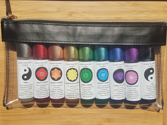 10ml Chakra Yin Yang Roller Bottle Set